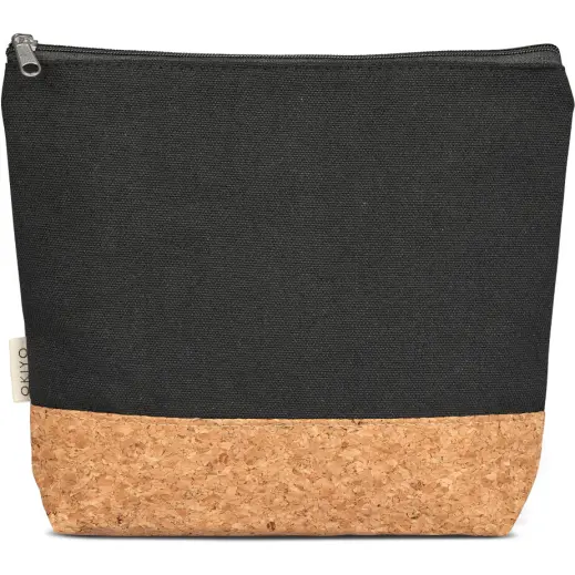 Okiyo Koruku Cork & Cotton Cosmetic Bag Unbranded